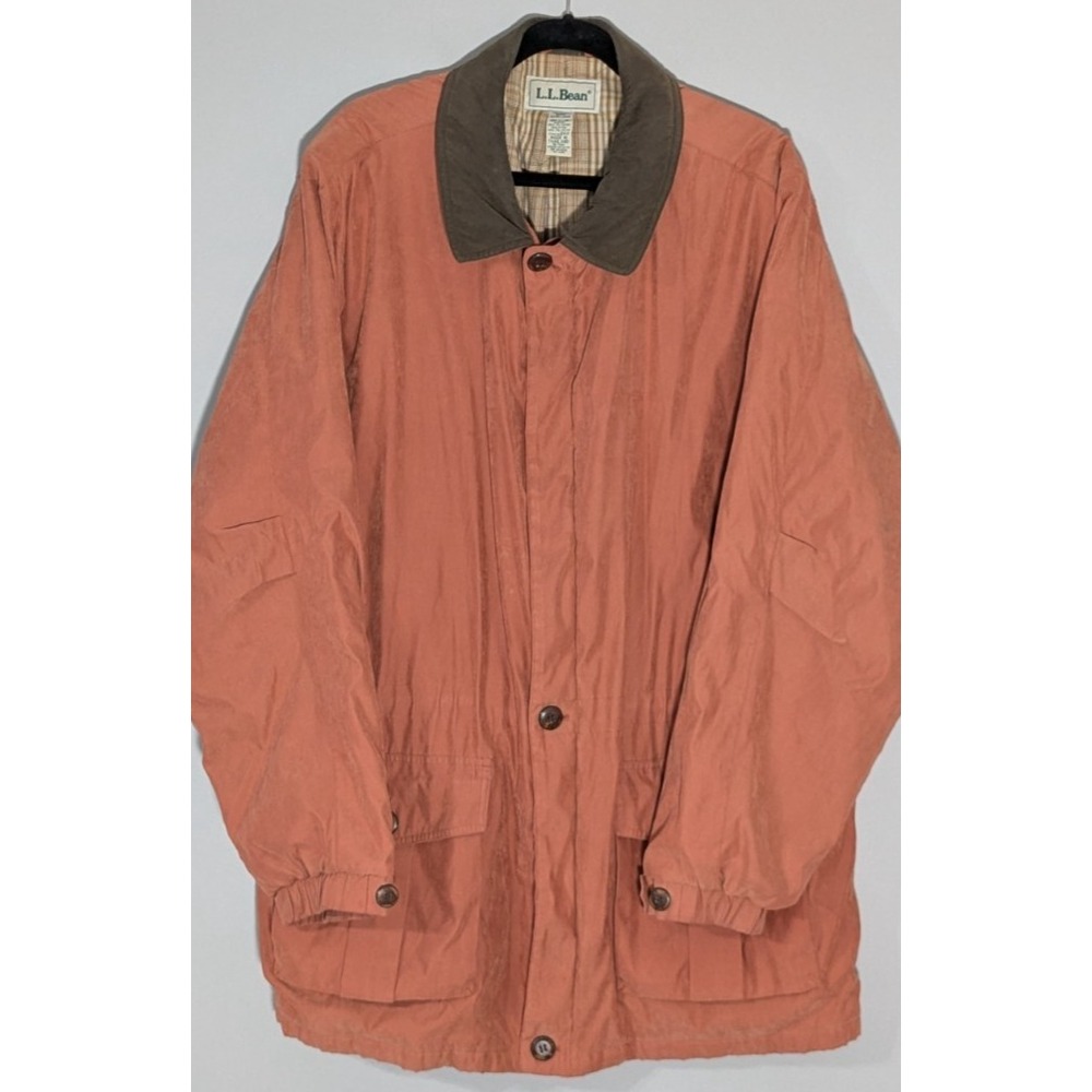 Vintage L.L. Bean PrimaLoft Insulated Barn Coat Jacket Rust Orange Mens XXL Rare